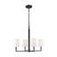 Thomas O'Brien Danica 4 Light Dining Room Chandelier With White Linen Shade-95350227-95350230