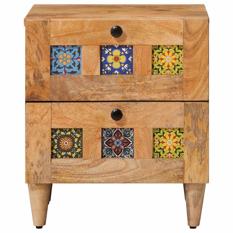 40cm W Solid Wood Bedside Table