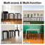 Ensemble de 6 chaises de patio portatives empilables en métal-1298756099