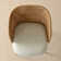 Donoho 19" Seat Height Linen Upholstered Rattan Backrest Dining Chairs with Arm