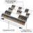 Wall Spice Rack with Adjustable Racks