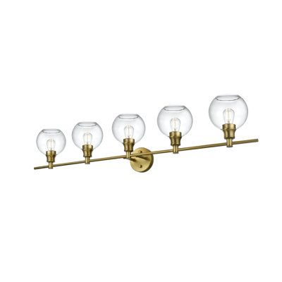 Drinkard Glass Metal Vanity Light