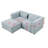 Modular Sofa BEIGE Chenille Fabric
