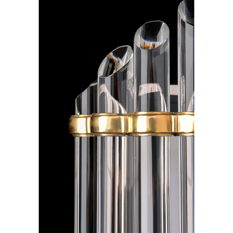 Albion 14-Light LED Bath Bar, Aged Brass