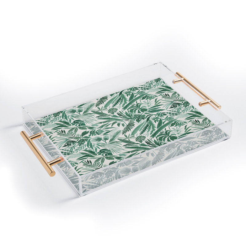 Megan Galante Tropical Palm Acrylic Tray