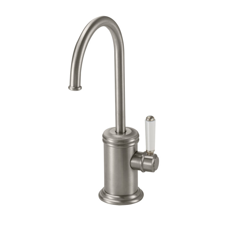 Davoli Single Handle Hot/Cold Water Dispenser, Satin Nickel