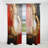 Red Gold Fusion Spiral Ii - Modern Velvet Curtain - Room Darkening - 1 Panel-107826370