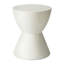 Table d'appoint en sablier de 14 po de large avec plateau rond Sherburn - table d'appoint intérieure / extérieure pour patio, salon ou chambre à coucher-217644824