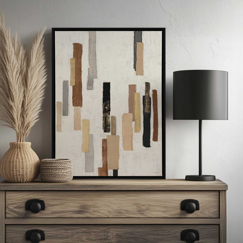 Reproduction d'art Harmonious Complexity II par Amber Sterling, L 24 po x H 32 po, Toile avec cadre, Argent