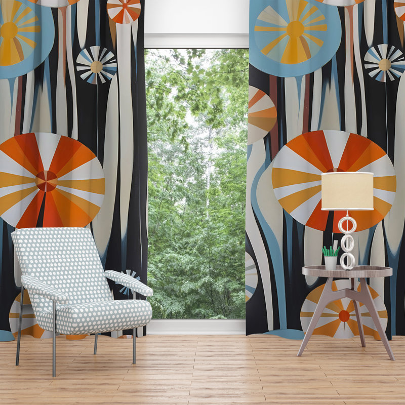 Room Darkening Curtain Pair, 56" W x 78" H