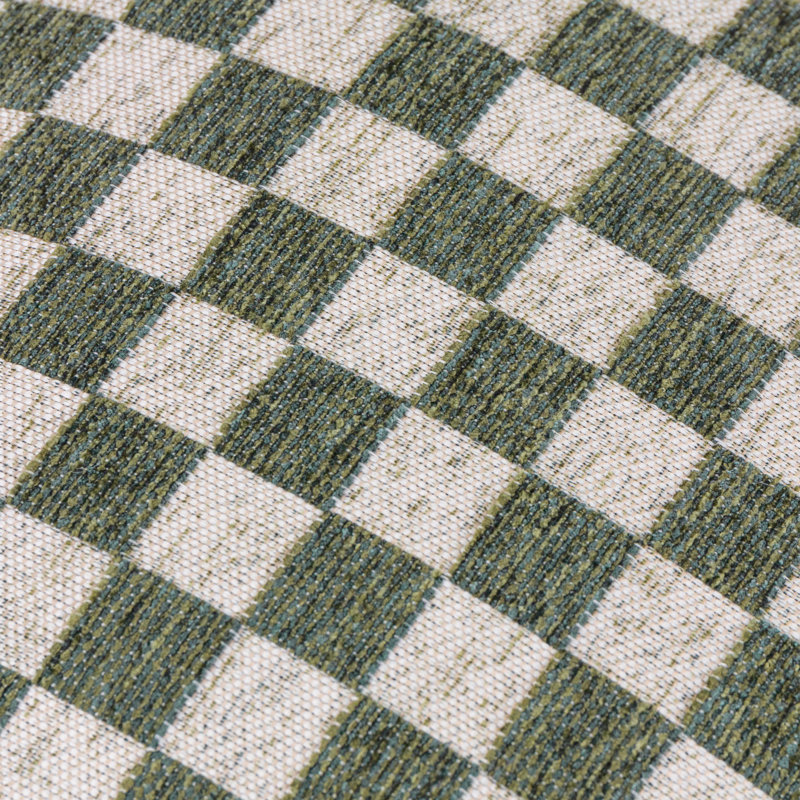 Larro Square Cushion, Feather, Green