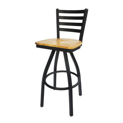 Swivel Counter Stool with Metal Frame