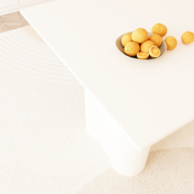 Table de salle à manger de style médiéval moderne de 63 po et 4 chaises en éponge de haute qualité, pratiques et idéales pour les dîners de famille
