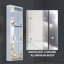 Armoire de rangement murale ouverte ou encastrée en chrome anodisé l 12 po x H 36 po-1677948903