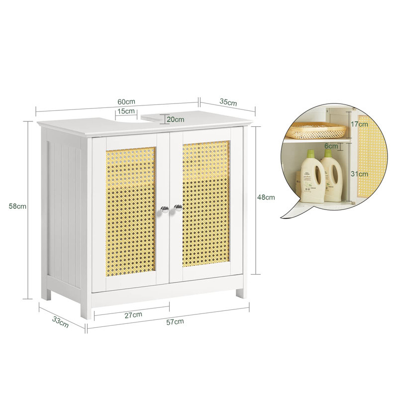 Adhil Freestanding Bathroom Cabinet