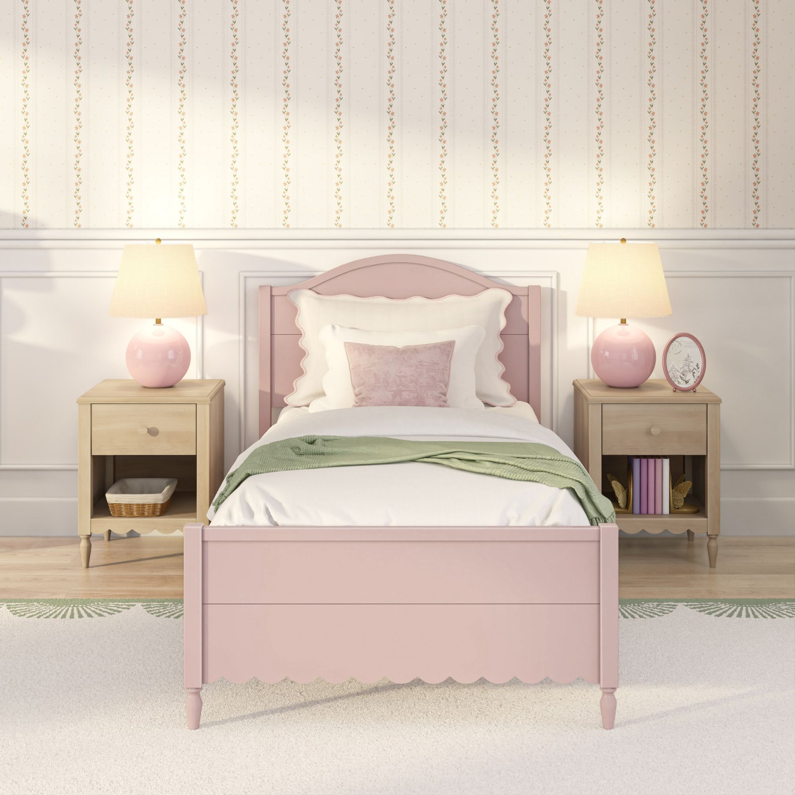 Charlotte Bed, Twin, Blossom Pink