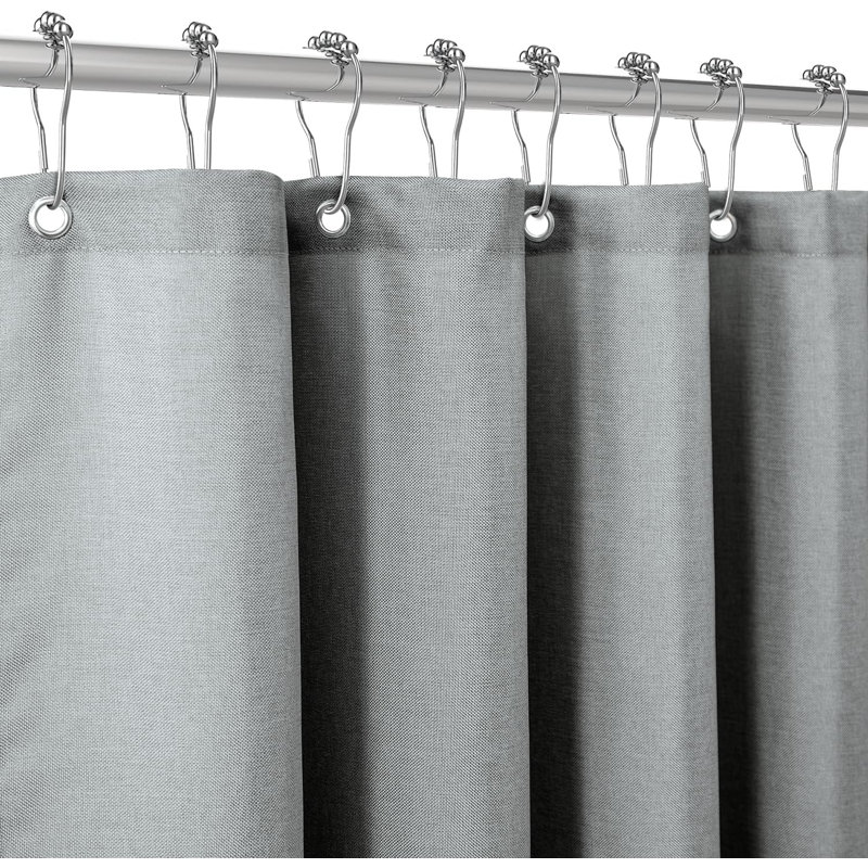 Polyester Shower Curtain, Grey