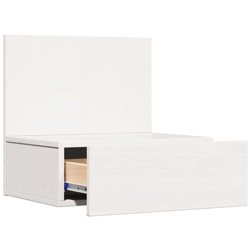 Bedside Table 2 Pcs 42 X 32.5 X 40 Cm Solid Pine Wood, White