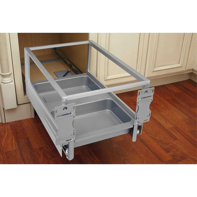 Poubelle de cuisine amovible Rev-A-Shelf , 23.28" H x 15.59" W x 22.03" D