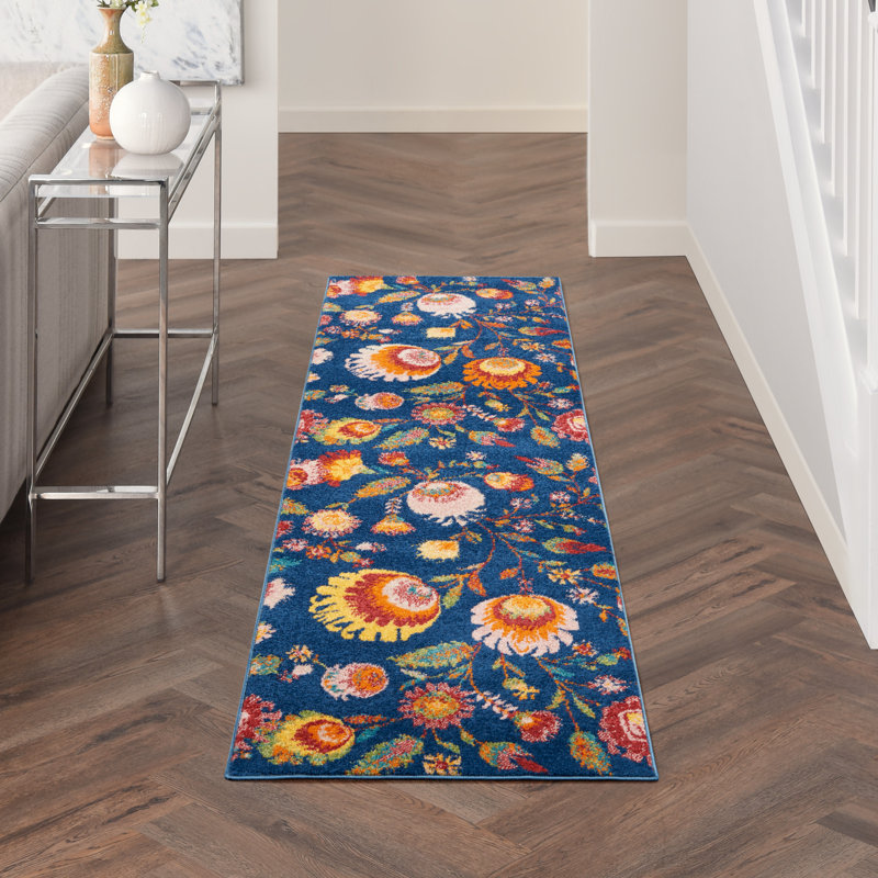 DH-ALR08 Floral Indoor Rug, Runner 2'3" x 7'6"