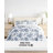  Stone All Season Down-Alternative Comforter Set in Cabbage Rose Stripe-460654589