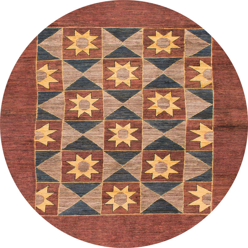 Tapis abstrait moderne 810, Rond 8 pi