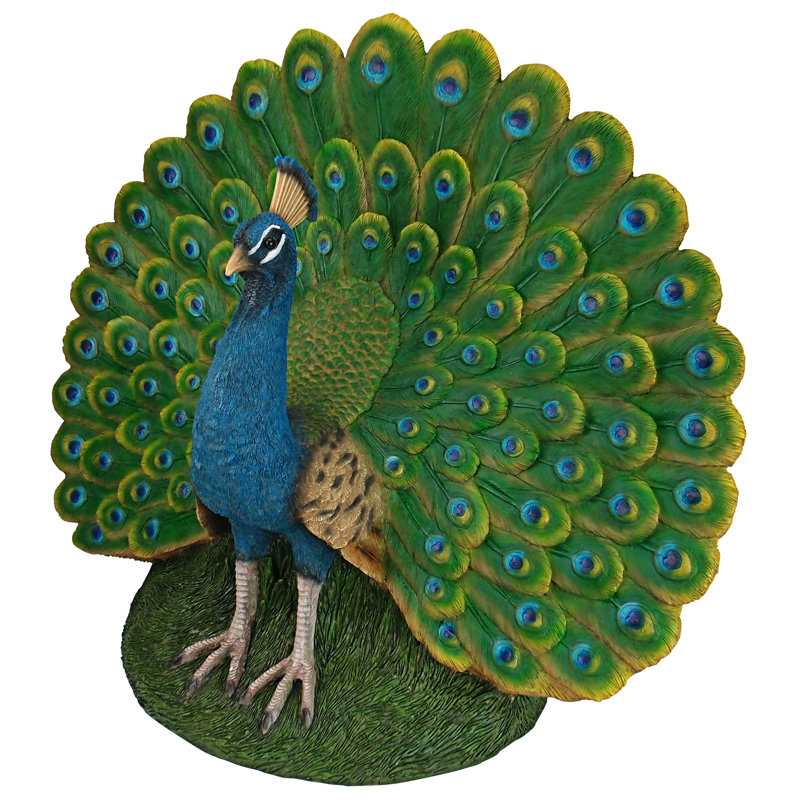 Statue de jardin plume de paon