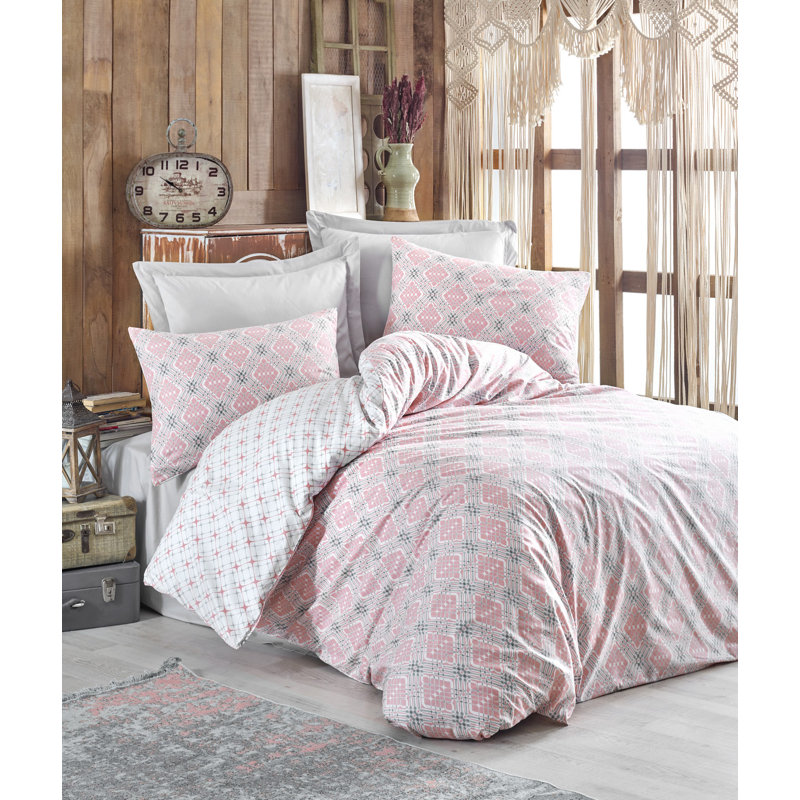 Ensemble de housse de couette Asher, Housse de couette 61 po x 87 po + 1 taie d'oreille