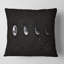 Carré, phases de lune dans le ciel nocturne - Coussin décoratif imprimé moderne-60159700