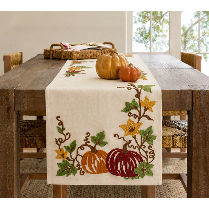Chemin de table Tryon Happy Fall, L 90 po x l 15 po