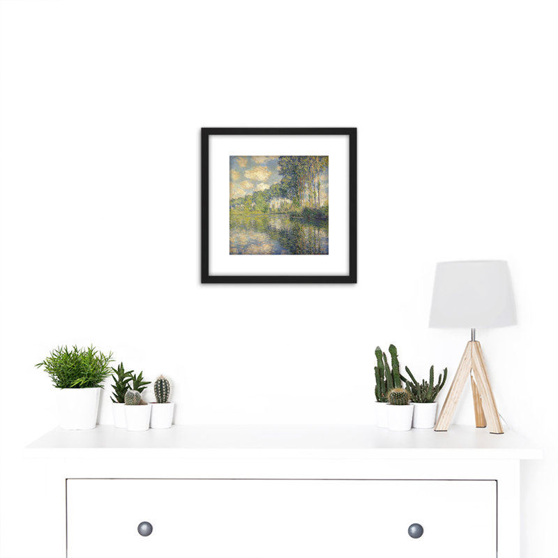 Poplar Trees Epte by Claude Monet - Single Picture Frame Painting