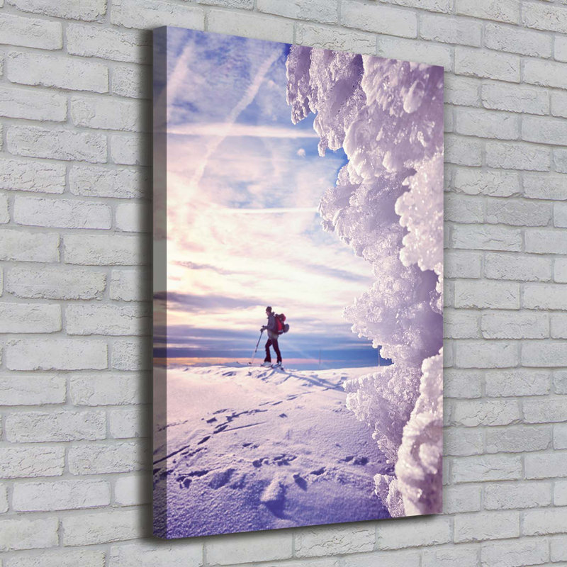 Skier - Wrapped Canvas Print