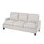 Ensembles de canapés modernes en polyester pour appartements: canapé modulaire polyvalent beige avec fauteuil