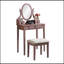 Ensemble coiffeuse et tabouret de maquillage Landisburg-488950445