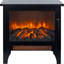 17 Inch Freestanding Electric Fireplace Stove Heater With 3D Flame Effect