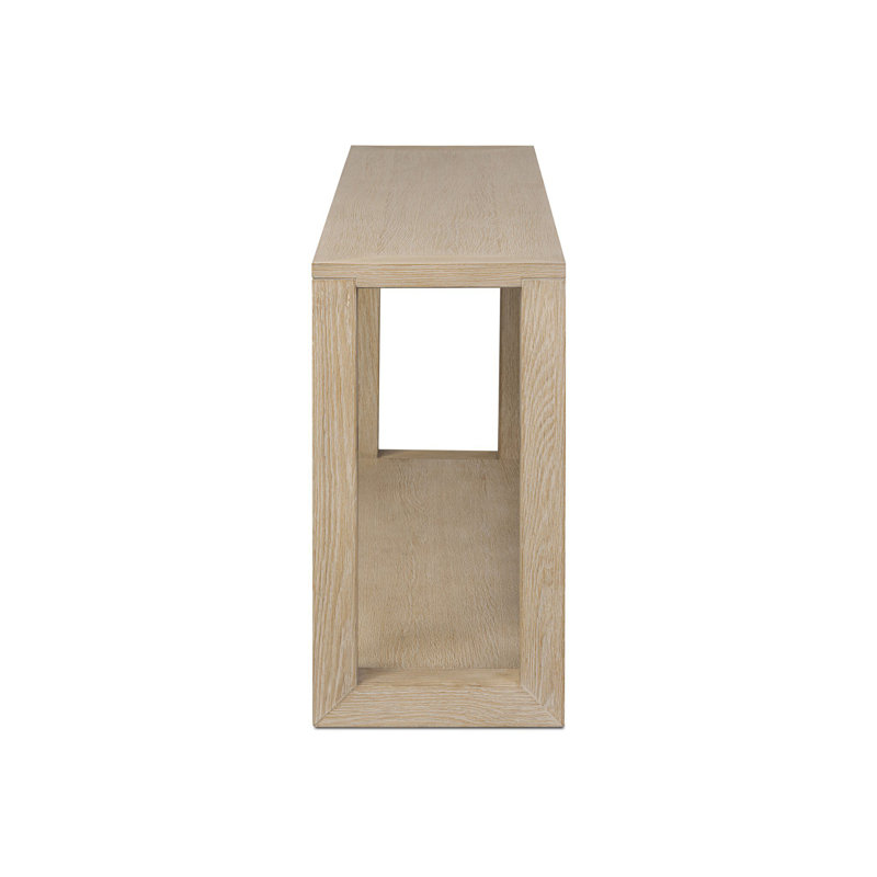 Thomas Console Table-Dark Anthracite Oak Veneer, Bleached Oak