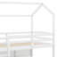 Lit mezzanine simple en bois avec glissade-76378510