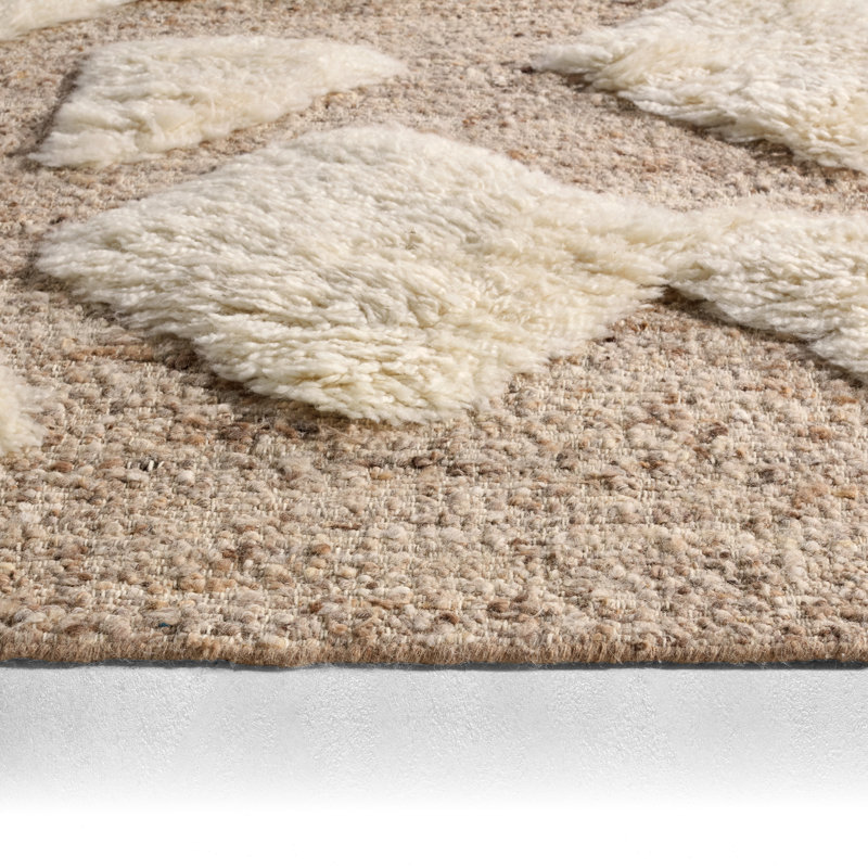 Jaipur Living Michael Habachy Giza GAM02 Handmade Geometric TanBeige (8'x10'), Tan, Rectangle 9' x 12'