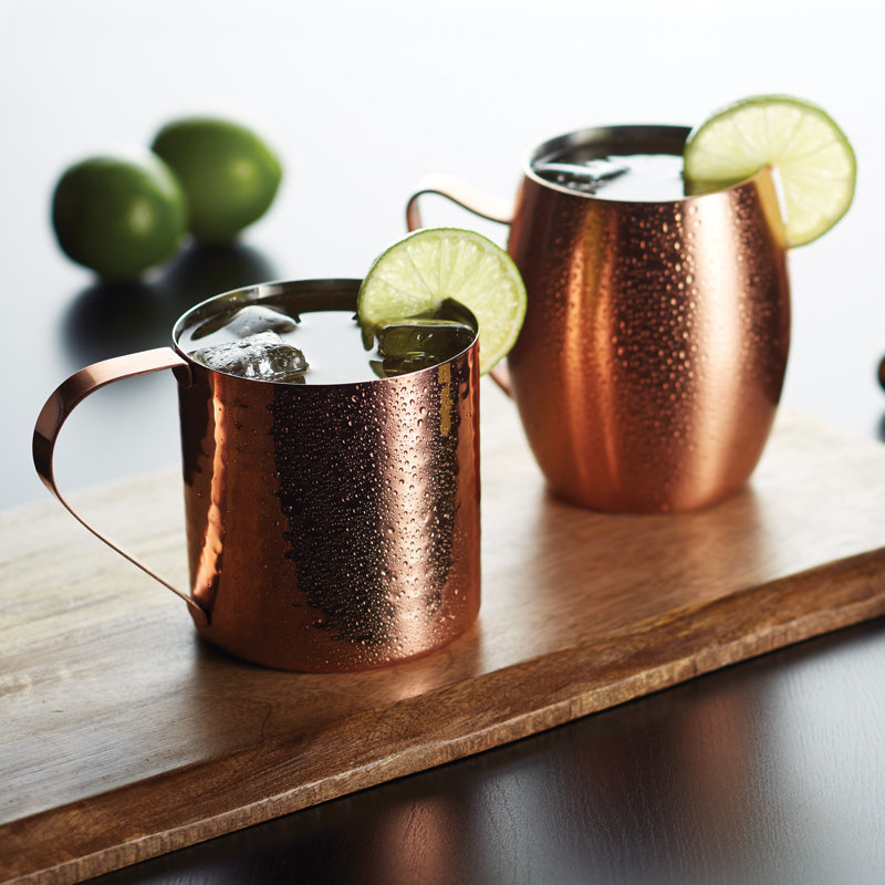 550ml Stainless Steel Moscow Mule Mug Set