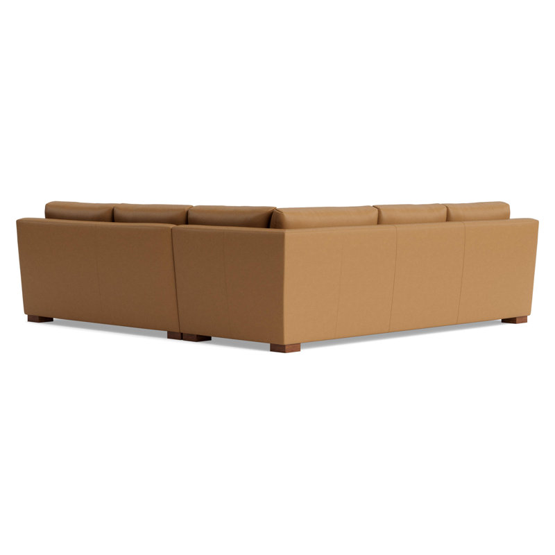 Catalina Corner Sectional, Left Hand Facing, Leather - Butterscotch
