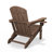 Wolak High Density Polyethylene Folding Adirondack Chair With Double Cup Holder-360845512