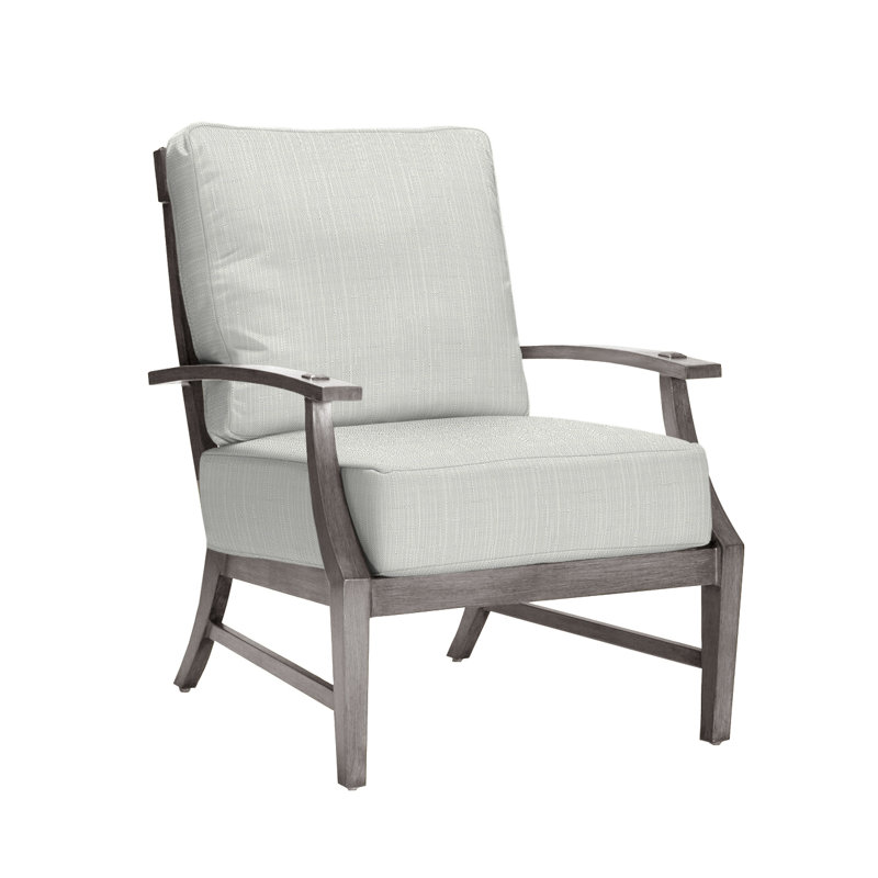 Méridienne Croquet, Pas de soudure, Sunbrella® argent Verona, Huître