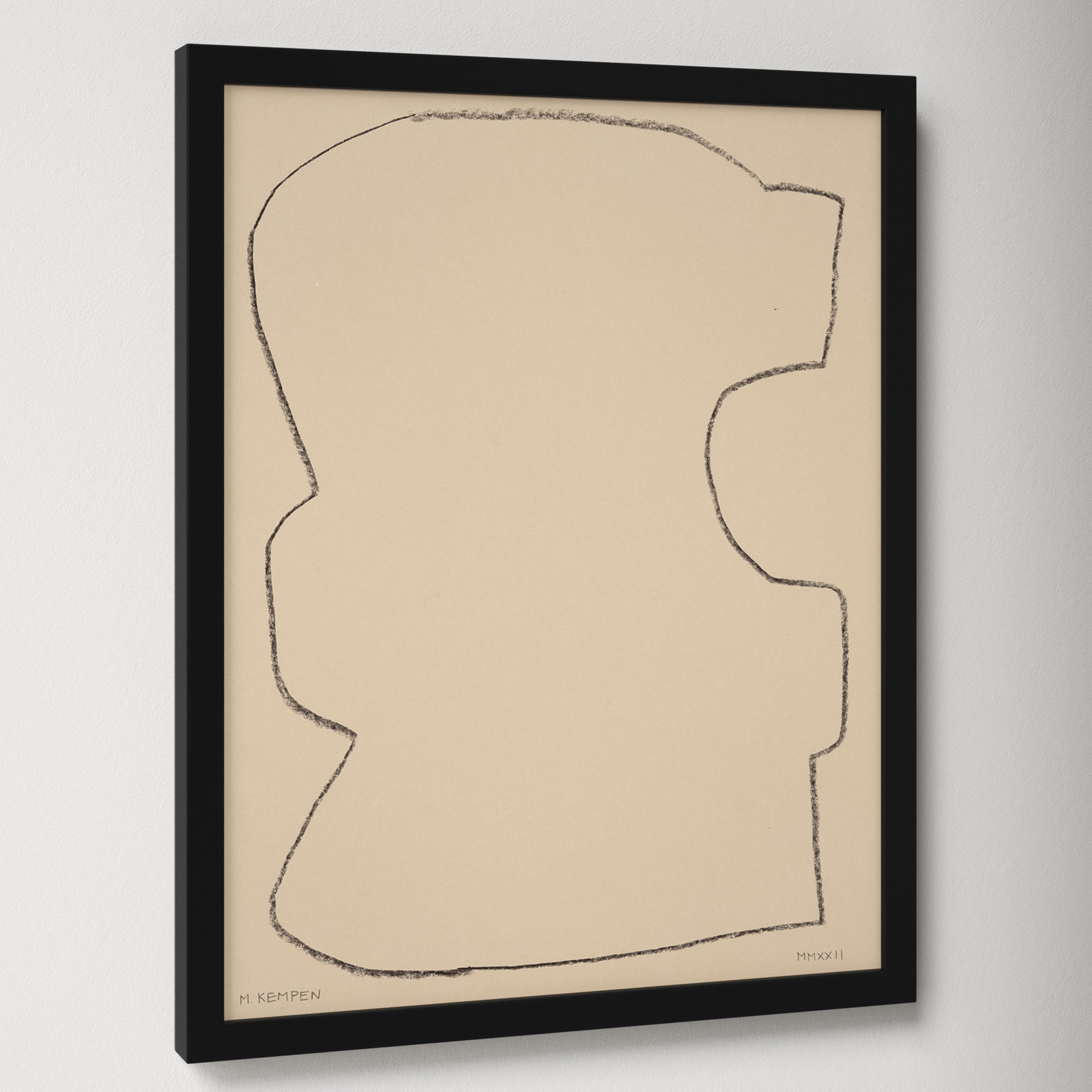 Outlines 9 by Michael Kempen, Black Framed, 16" W x 20" H