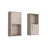 2-Pc Wall-Mounted Bathroom Medicine Cabinet with Open and Closed Storage-1986031873