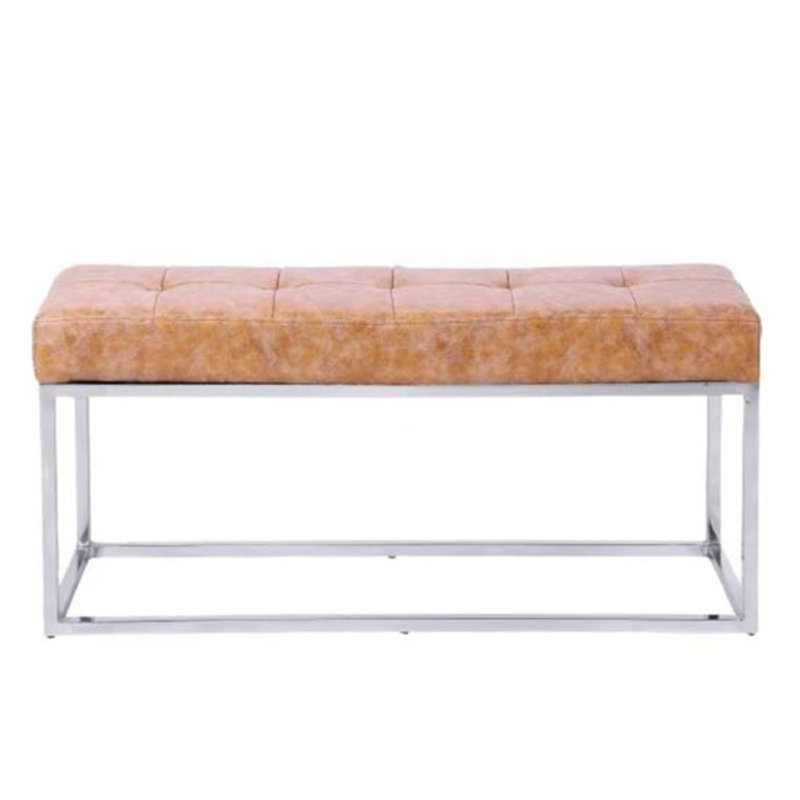 Schutte Upholstered Bench, Antique Tan