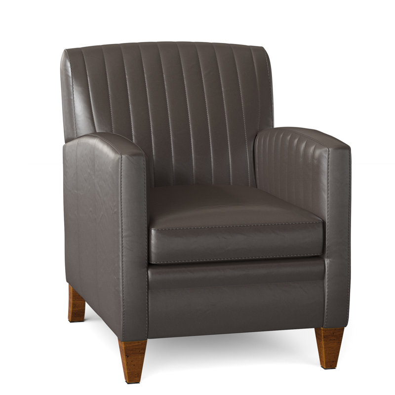 Barnabus Leather Club Chair, New Classiques, Aline Fumo Genuine Leather
