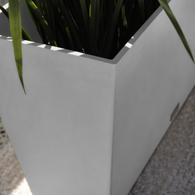 Pot à fleurs Pure Series Midori, H 19,75 po x l 39,5 po x P 12,5 po, 1, Blanc