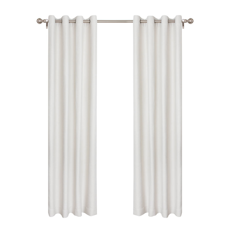 Synder Room Darkening Curtains / Drapes Pair, Off-White