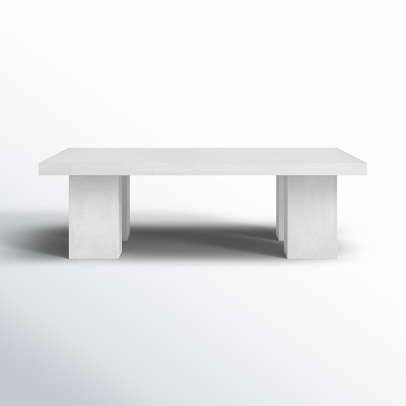 Maximus Coffee Table, Ivory, 16" H x 53" L x 35" W