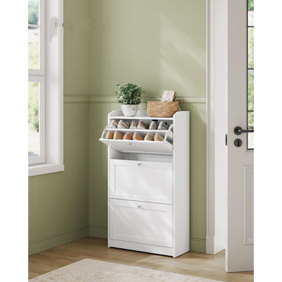 3 Pair Flip Down Shoe Storage